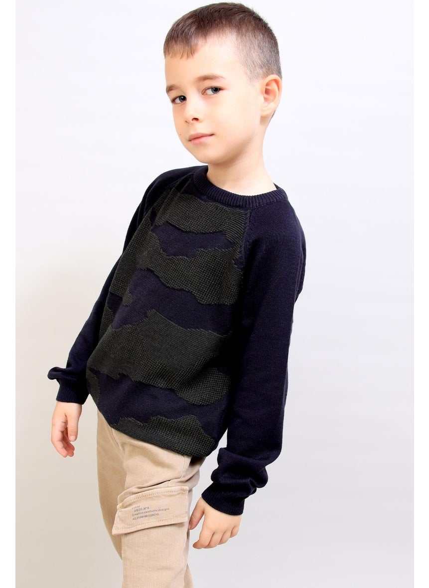 Kids Camouflage Patterned Sweater (C19-AG50470)