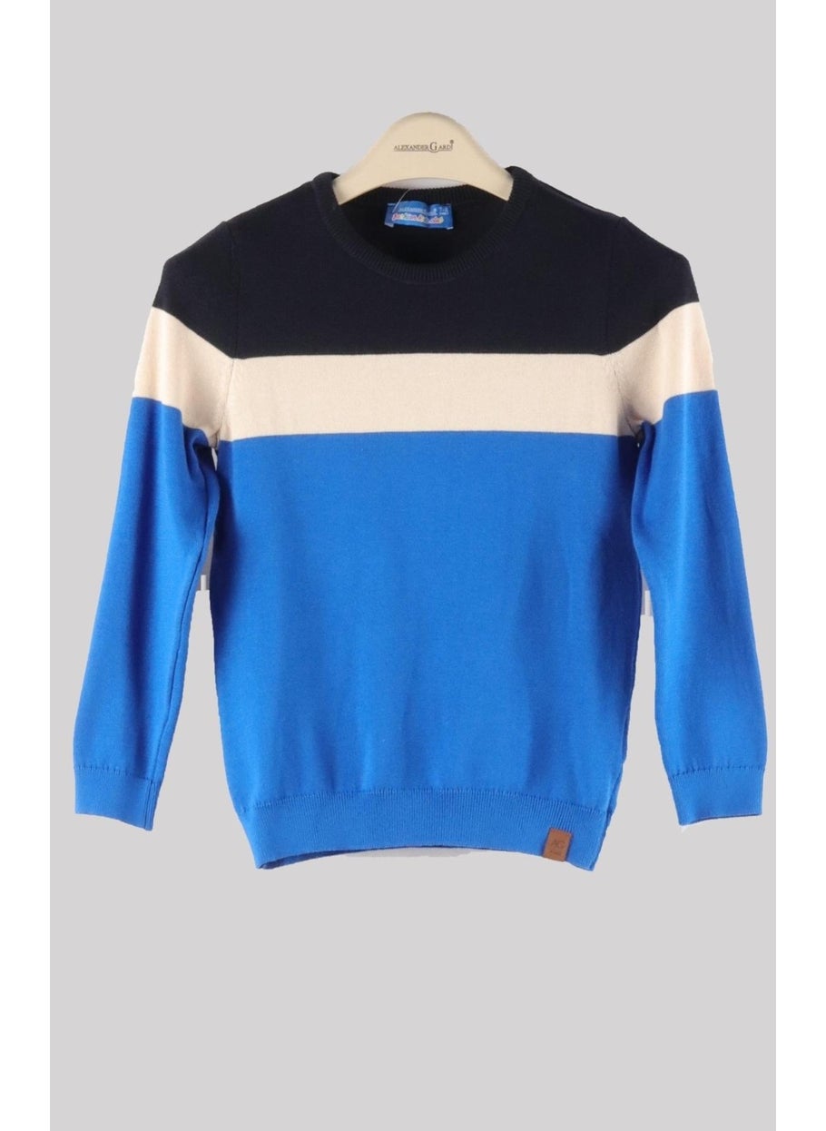 Crew Neck Kids Knitted Sweater (C23-7101)