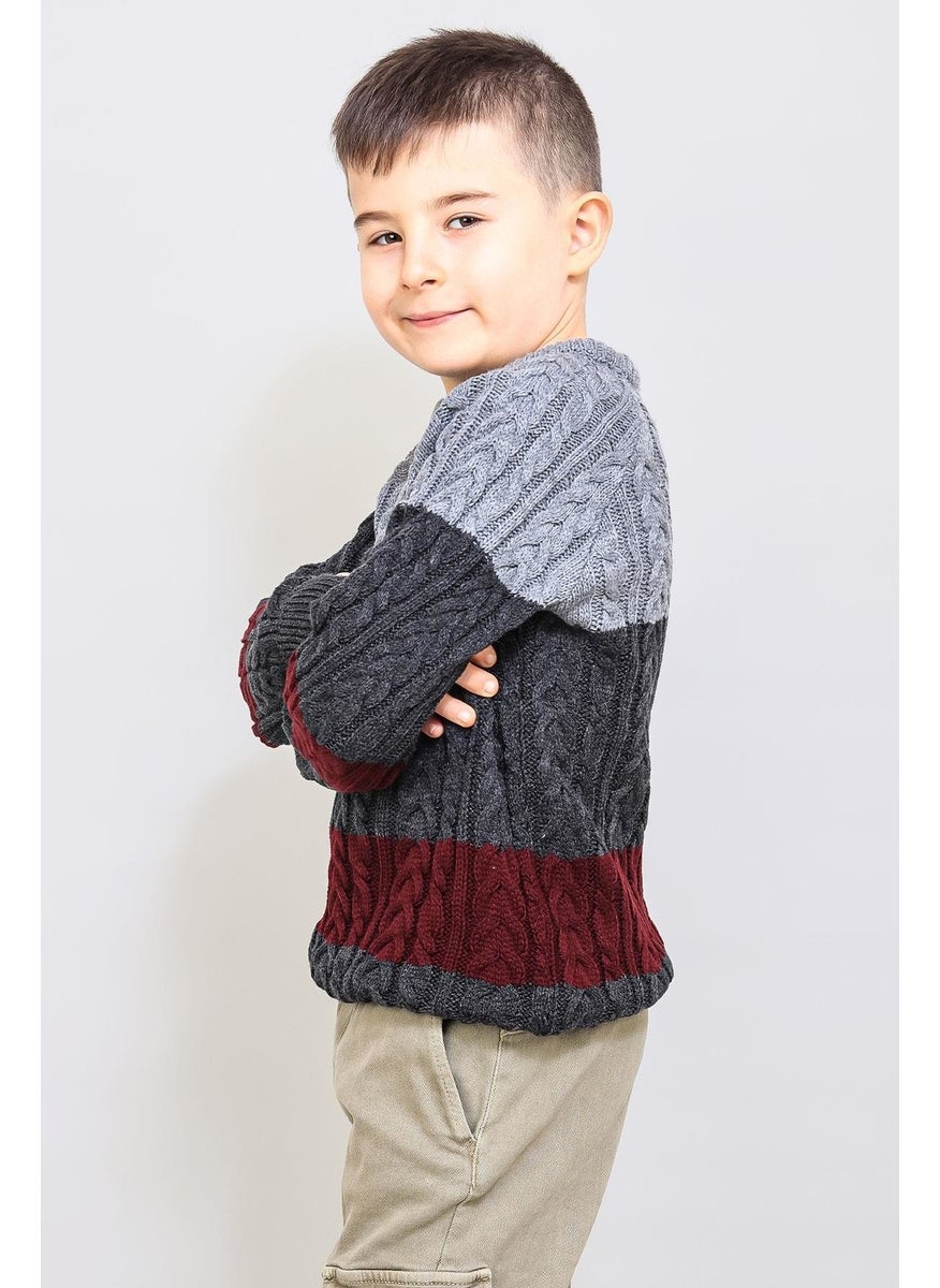 Boy's Knitted Sweater (C20-187517)