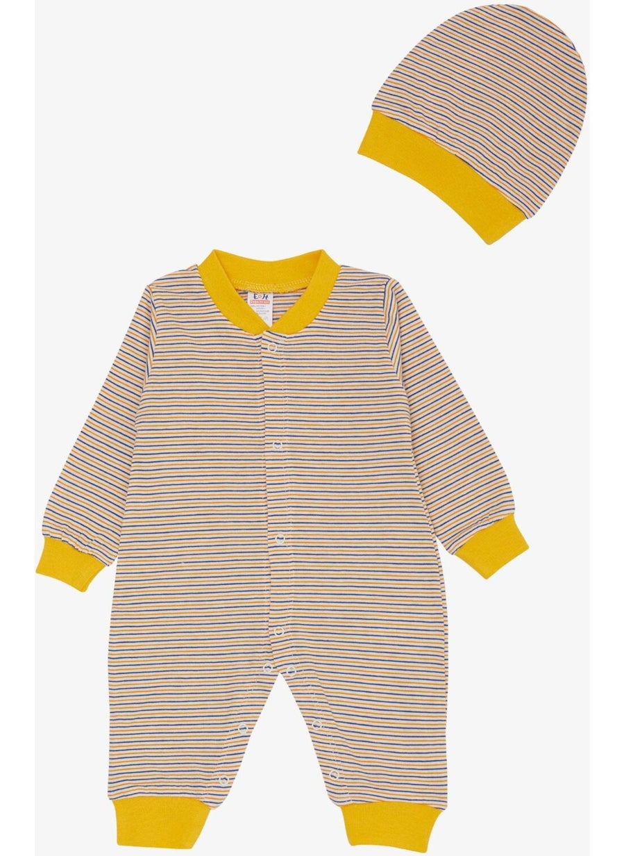 Breeze Baby Boy Jumpsuit Striped 0-6 Months, Mixed Color