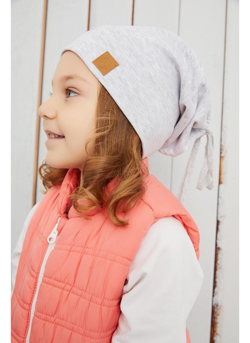 Girl's Melange Hat Beanie Handmade Cotton Camisole