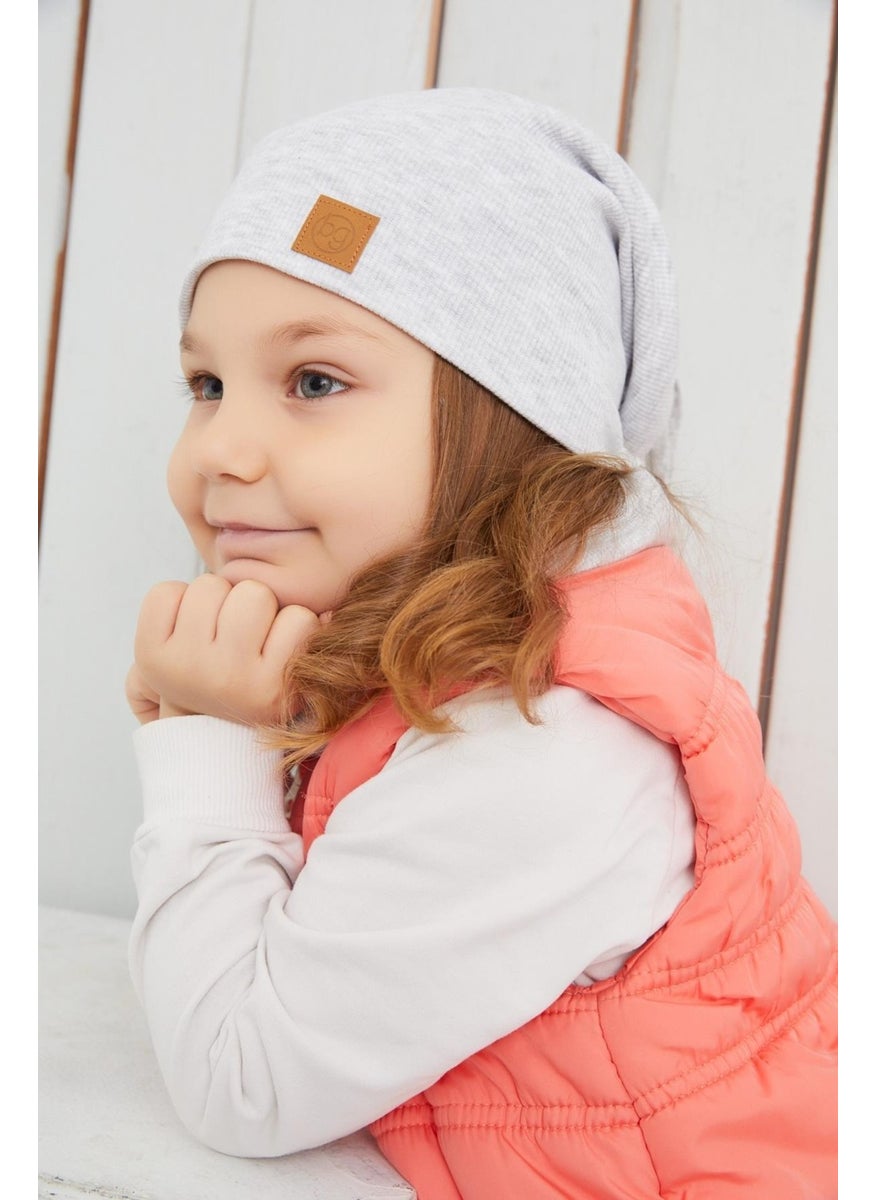 Girl's Melange Hat Beanie Handmade Cotton Camisole