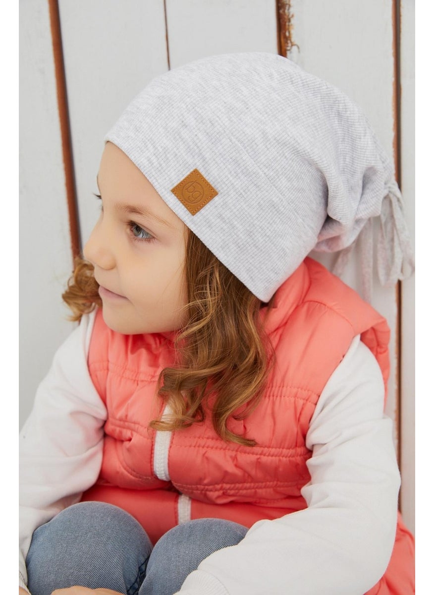 Girl's Melange Hat Beanie Handmade Cotton Camisole