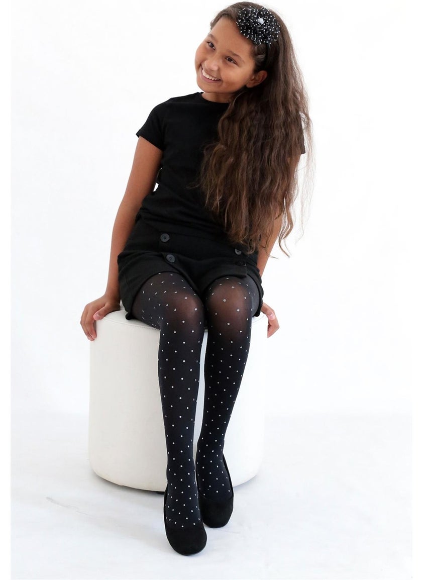 Puntosim Crowned Children's Tights Black