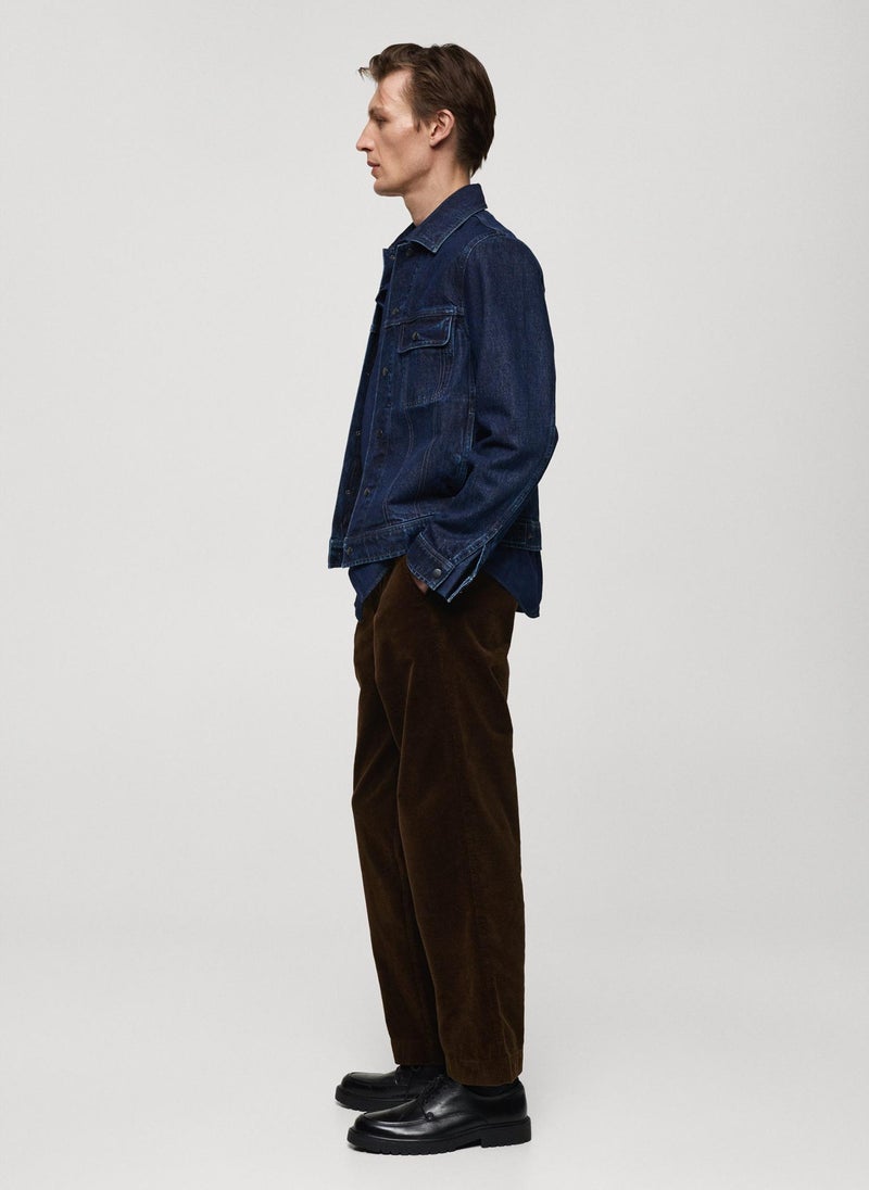 Corduroy Straight Fit Pants