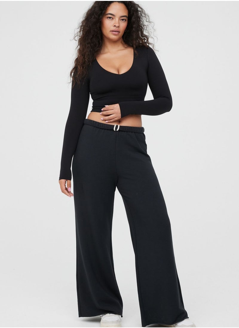 Wide Leg High Waist Pants