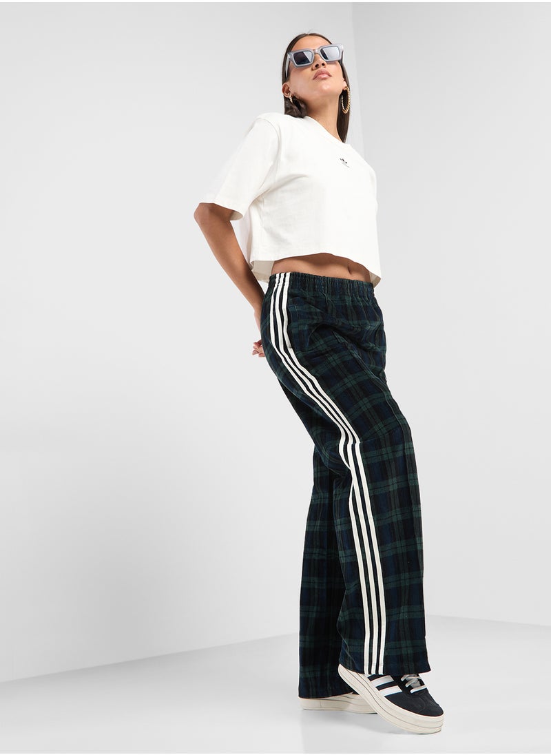 Corduroy Tartan Pants