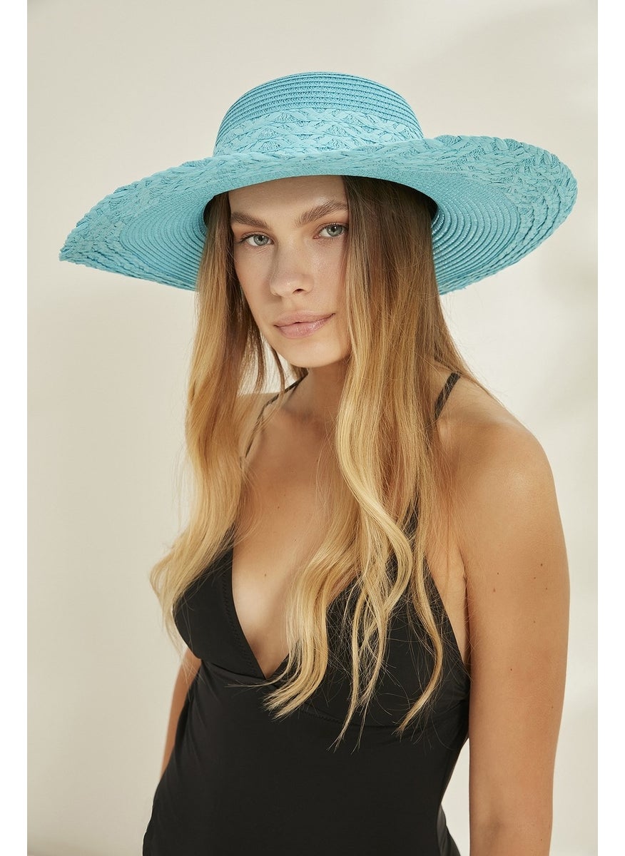 Syt Women's Straw Hat Y2730-27 Turquoise