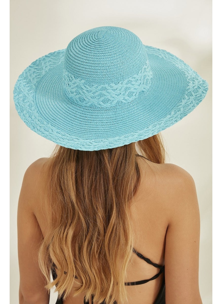 Syt Women's Straw Hat Y2730-27 Turquoise