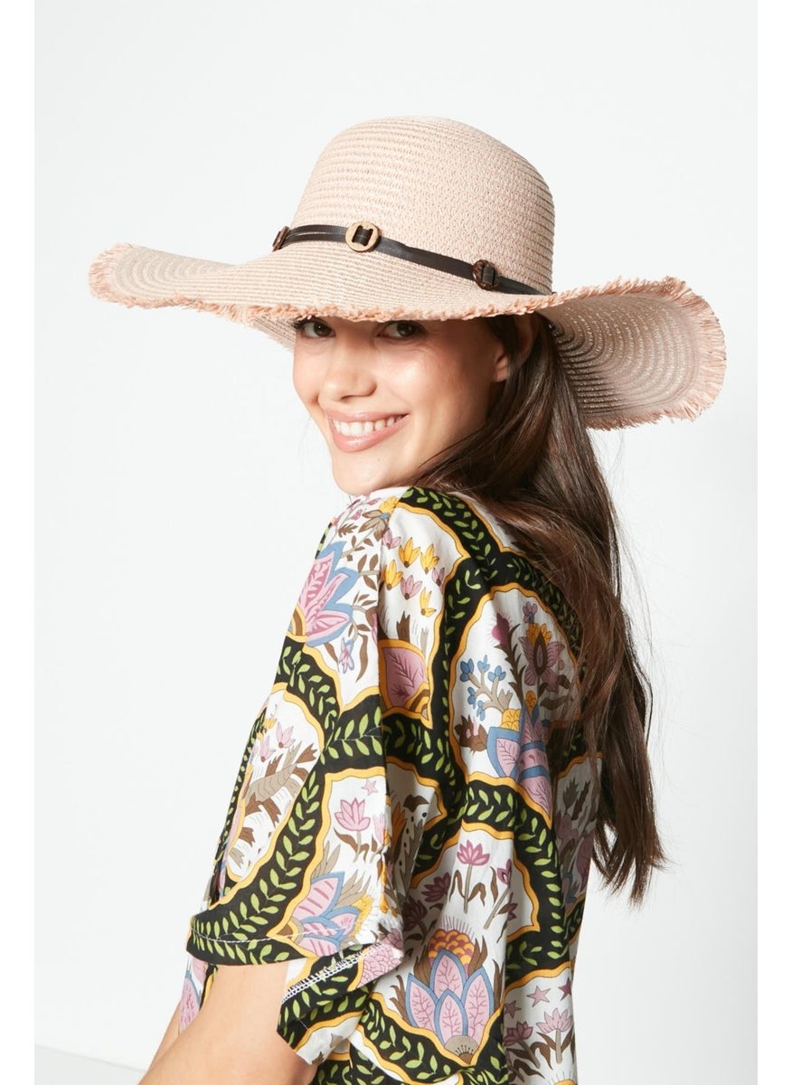 Straw Beach Hat Y23730-09 Powder