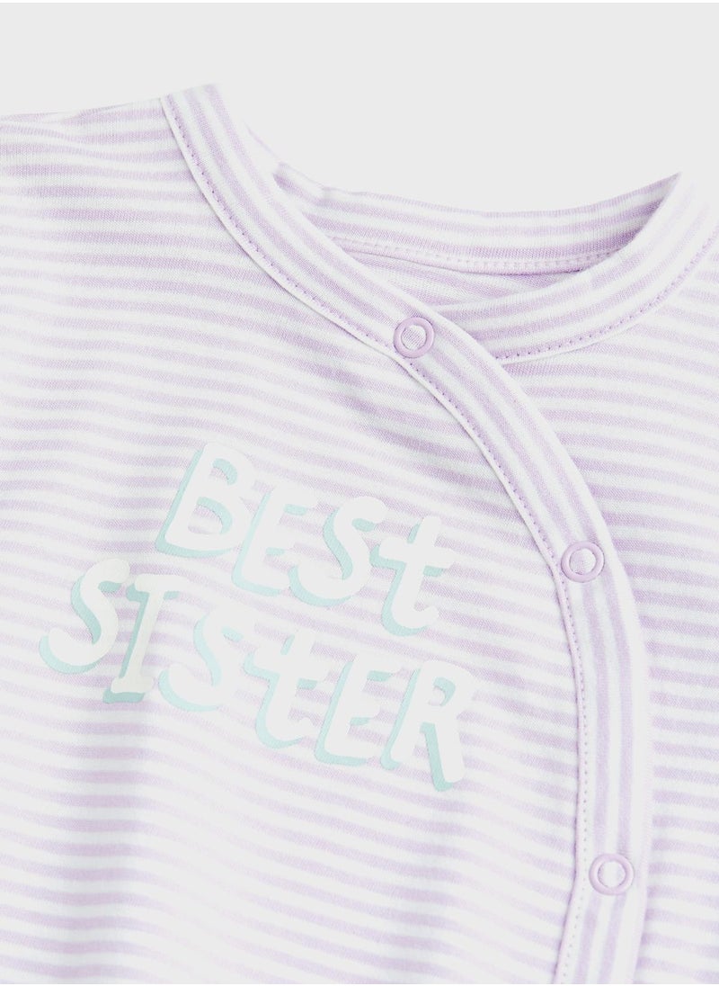 Infant Striped Onesies