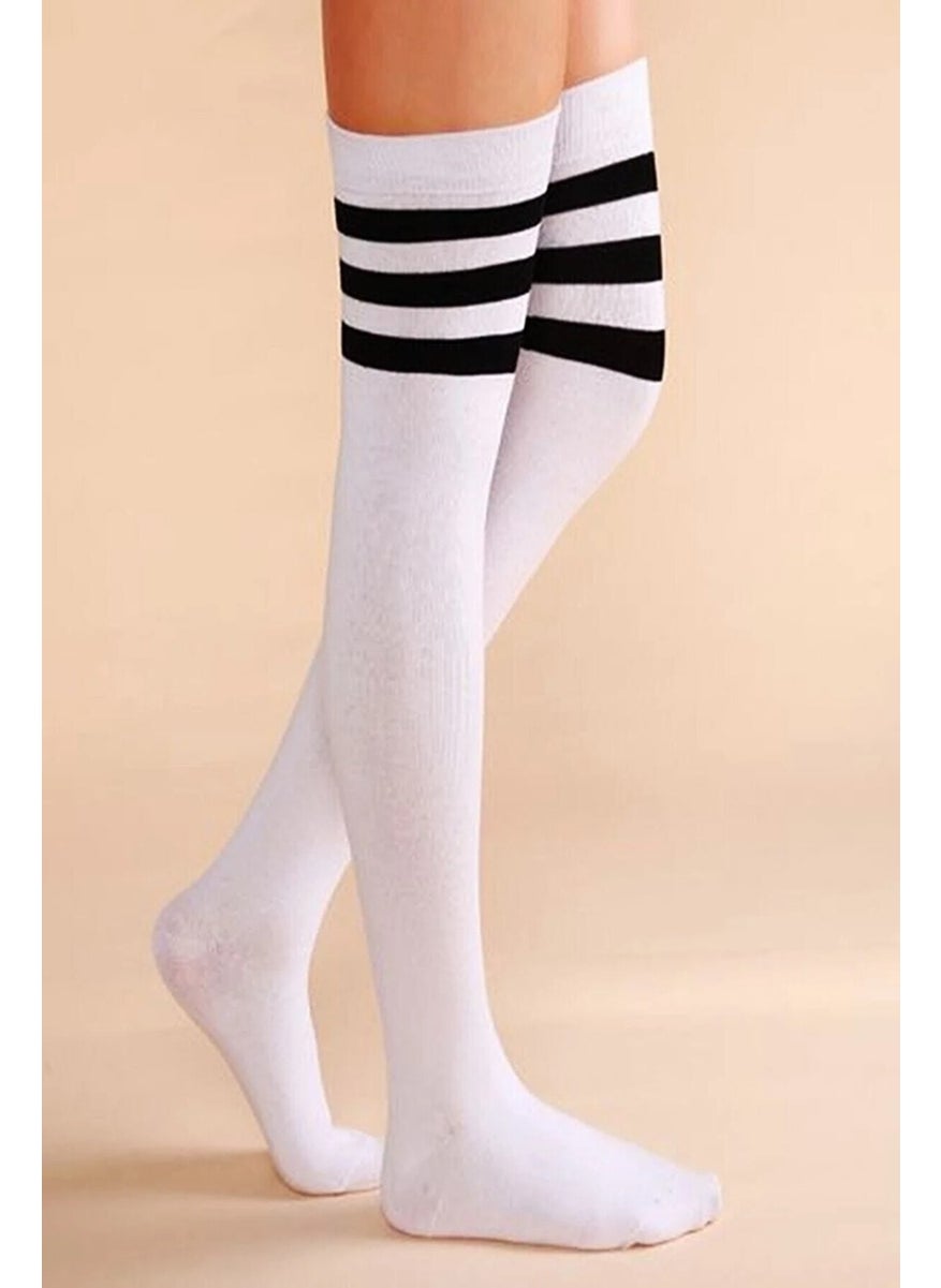 Cotton Above Knee Gothic Socks 2 Colors