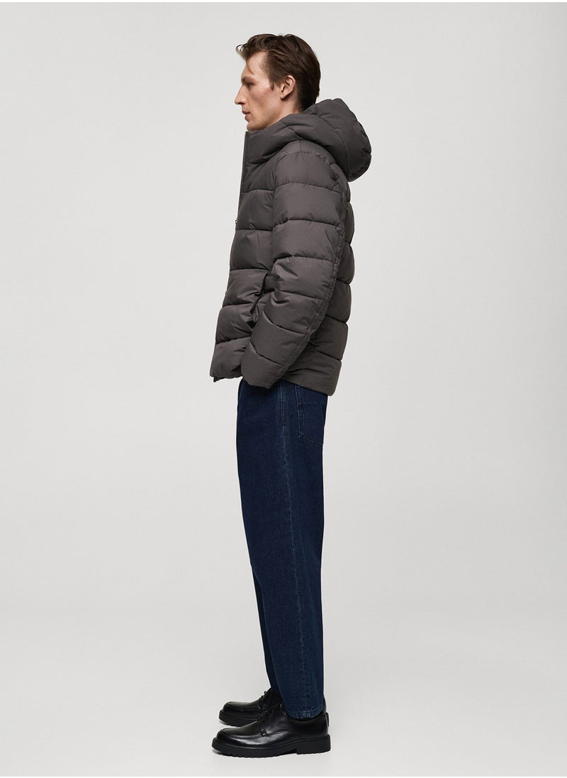 Anorak Turin Quilted Zip Through Jacket