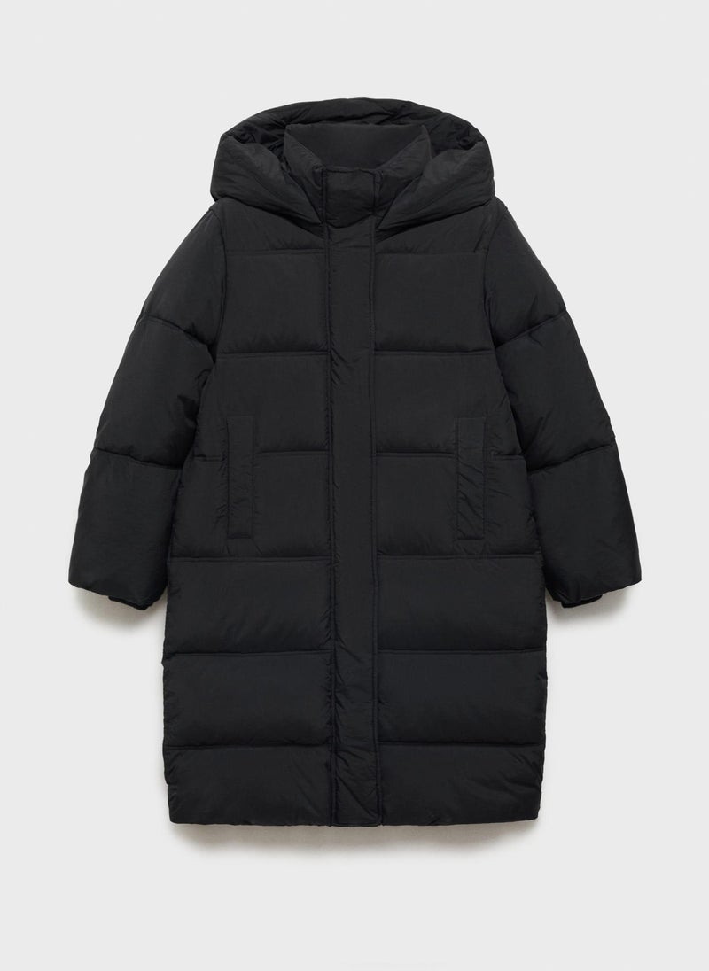 Hood Quilted Coat