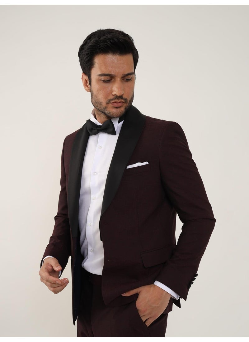 Claret Red Men's Tuxedo Suit - 84171