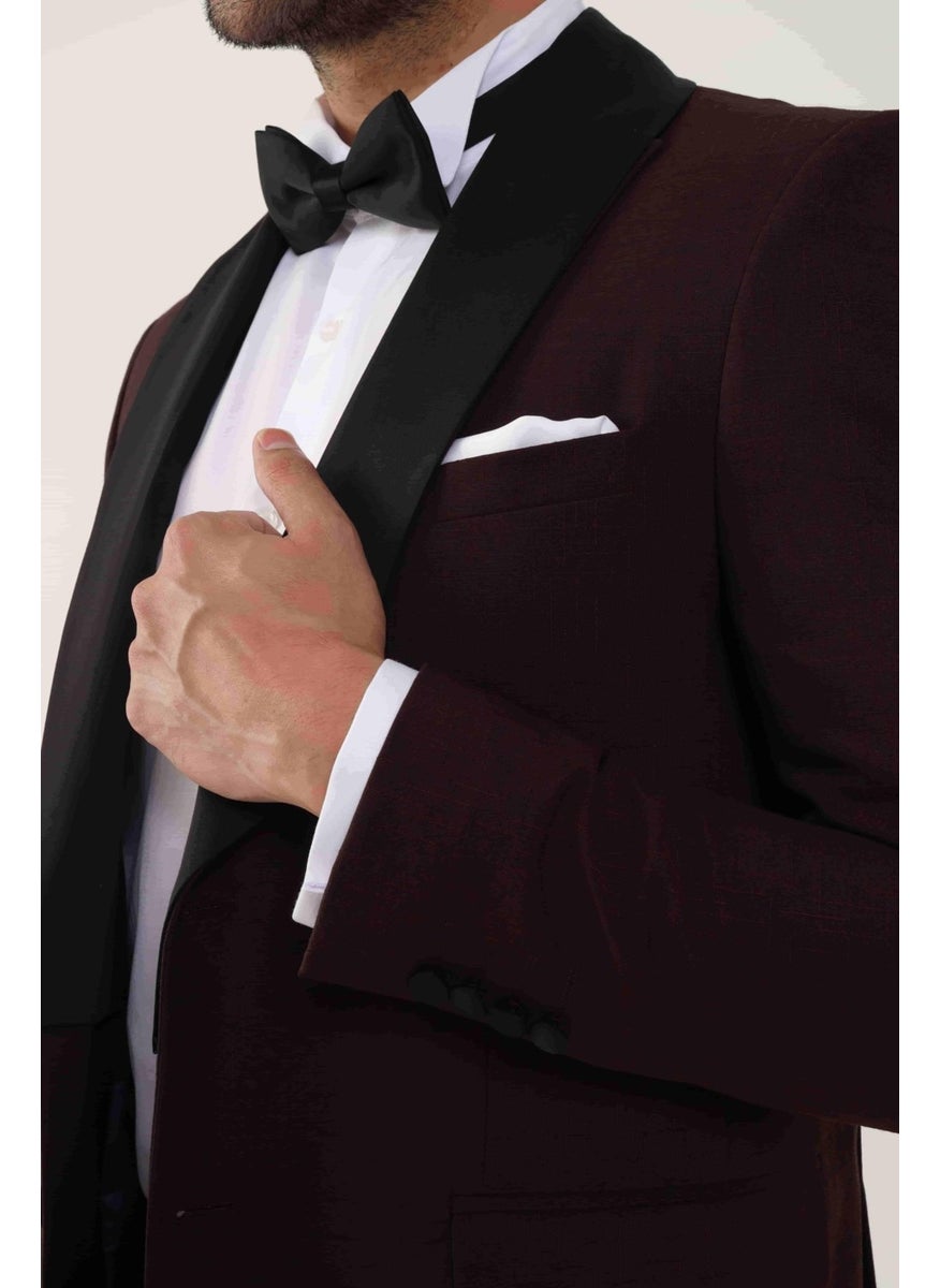 Claret Red Men's Tuxedo Suit - 84171