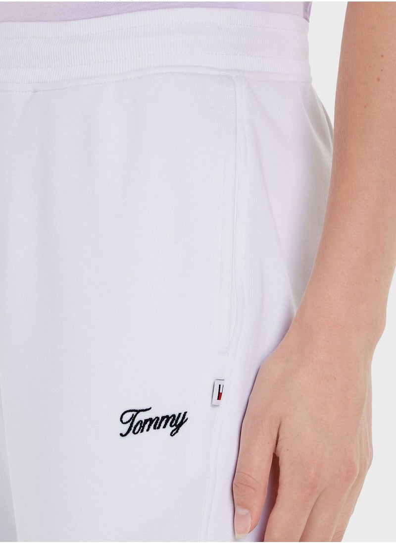 High Waist Logo Sweat Pants