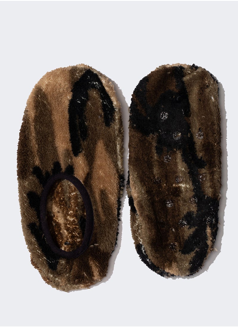 Flat Sole Plush Slippers