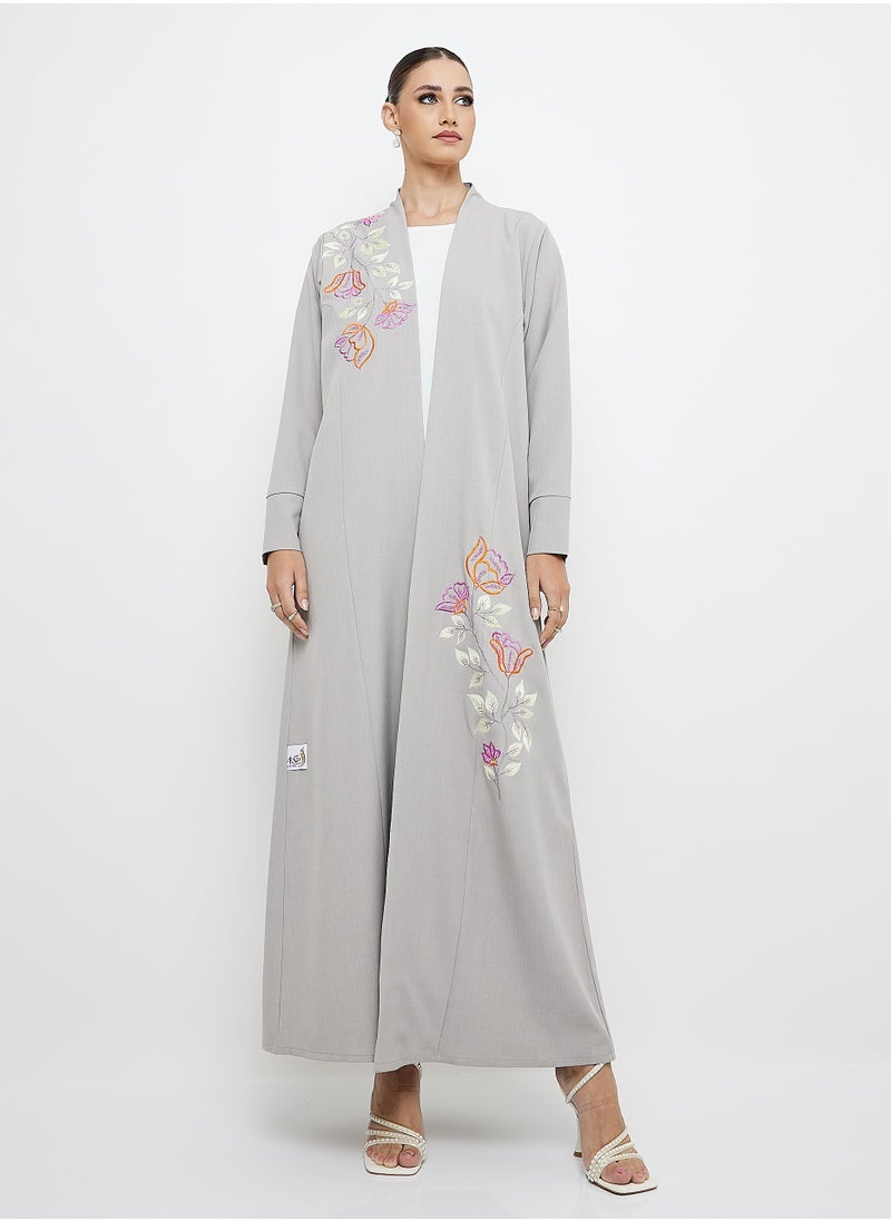 Stylish Embroidery Mix Color Abaya