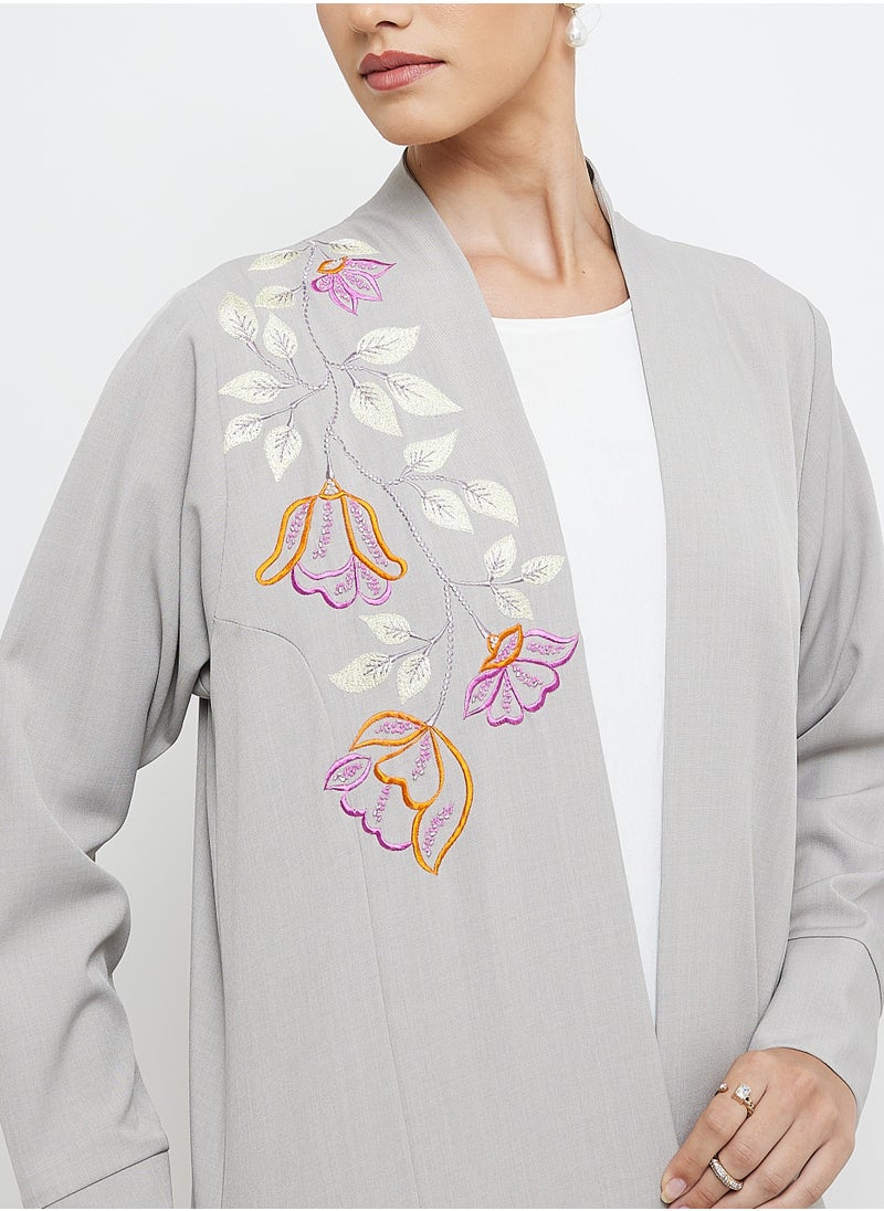 Stylish Embroidery Mix Color Abaya