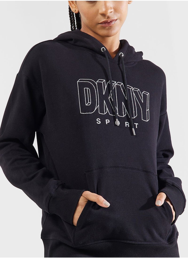 Logo Drawstring Hoodie