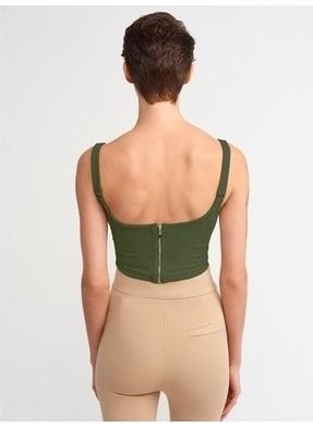 3793 Corset Top- Dark Khaki