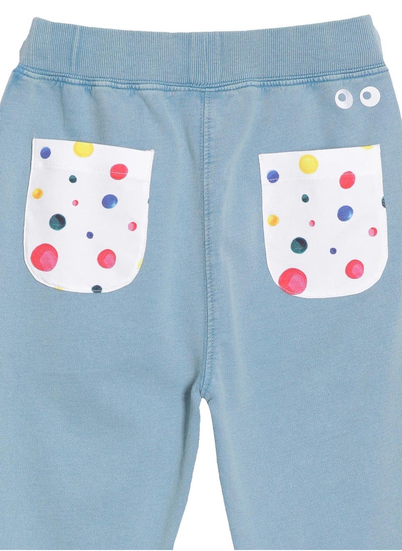 Denim Polka Joggers