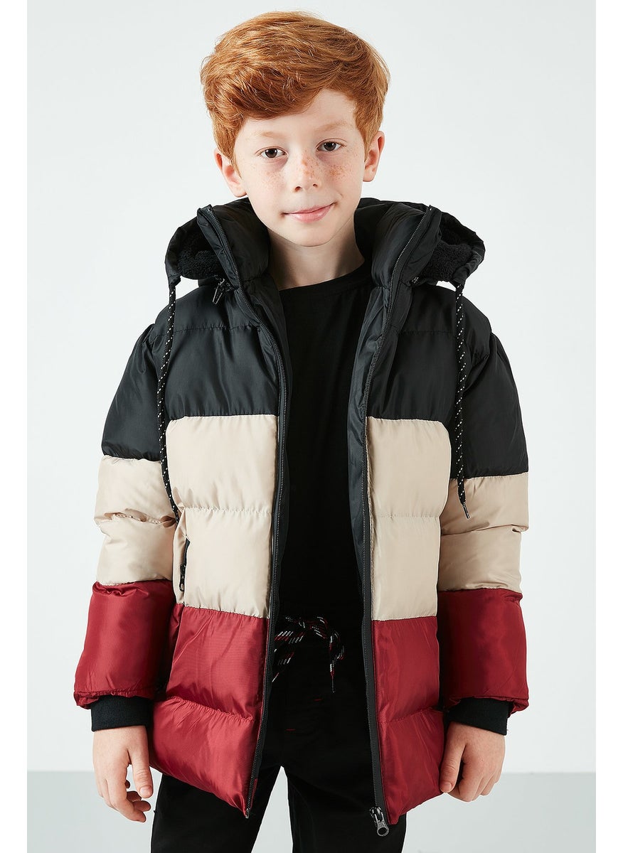 Plush Lined Removable Hooded Puffer Coat Boy's COAT 57611967