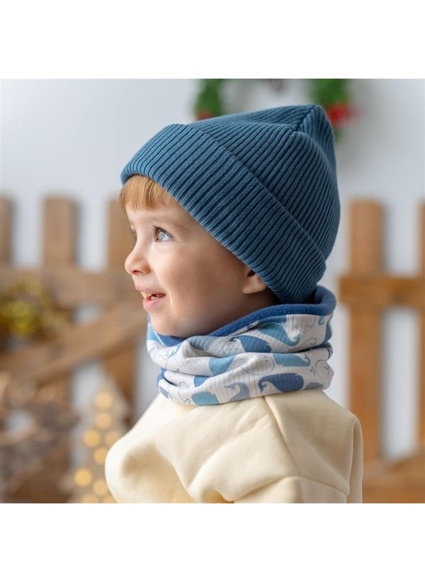 Polar Neck Collar - Whale / Indigo - Compatible Up to 5 Years Old