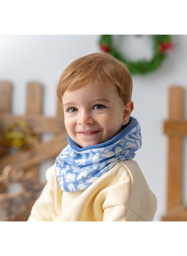 Polar Neck Collar - Polar Bear/Indigo - Suitable for Up to 5 Years Old