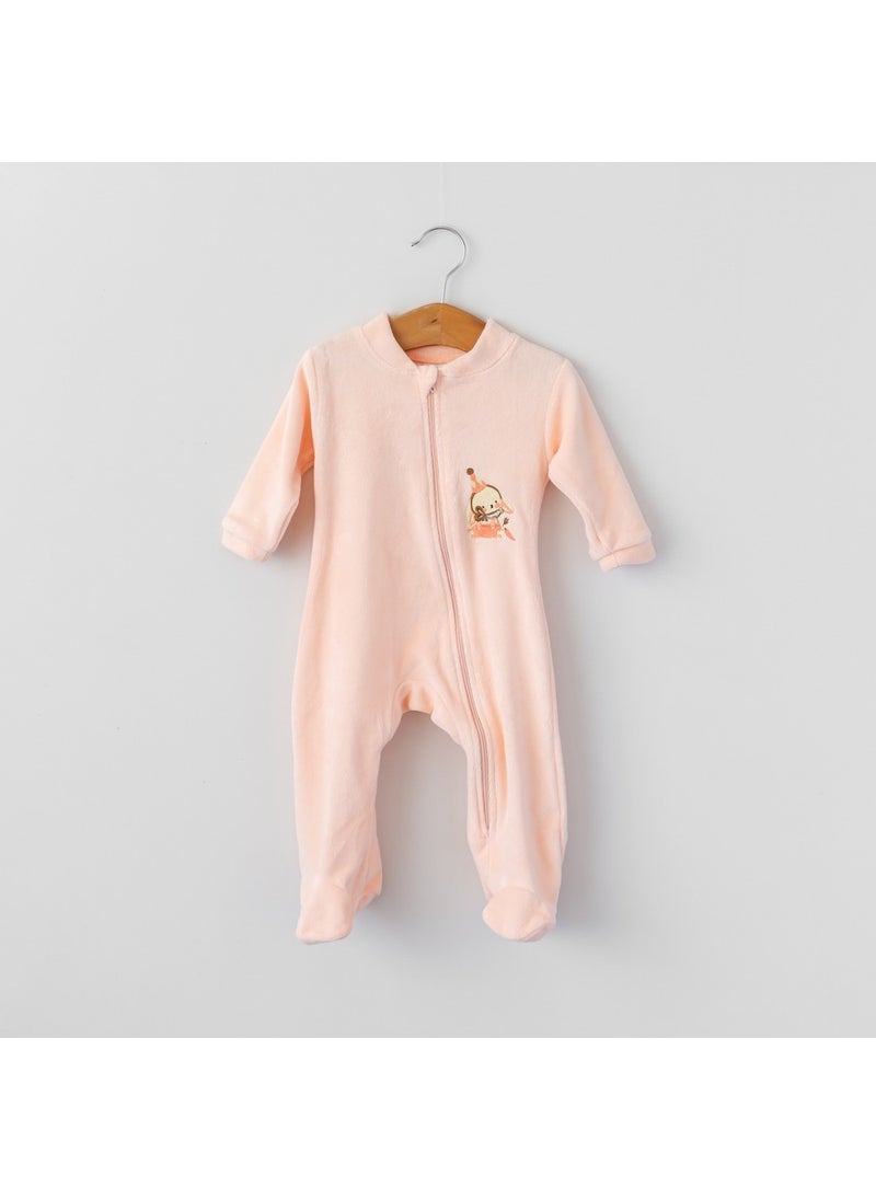 Velvet Sleeping Bag - Rabbit Embroidered