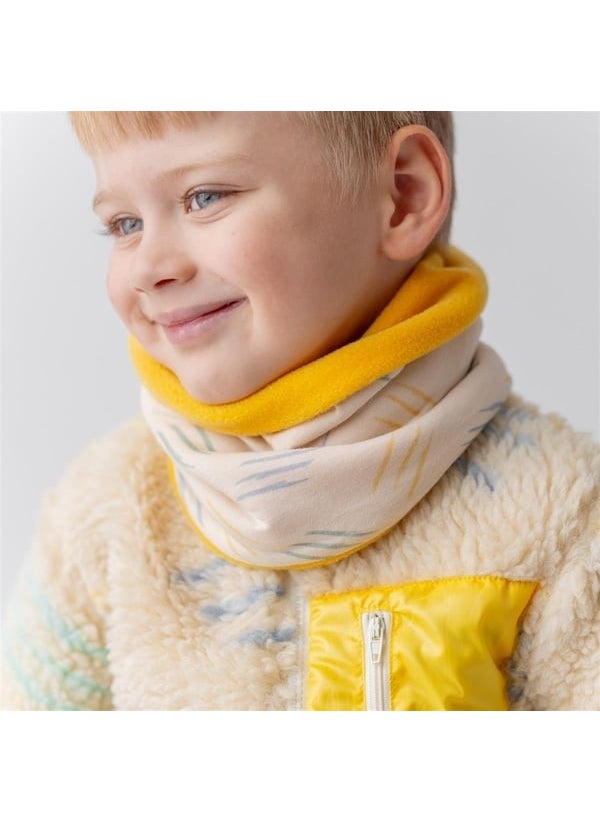 Polar Neck Collar - Striped/Mustard - Suitable for Up to 5 Years Old