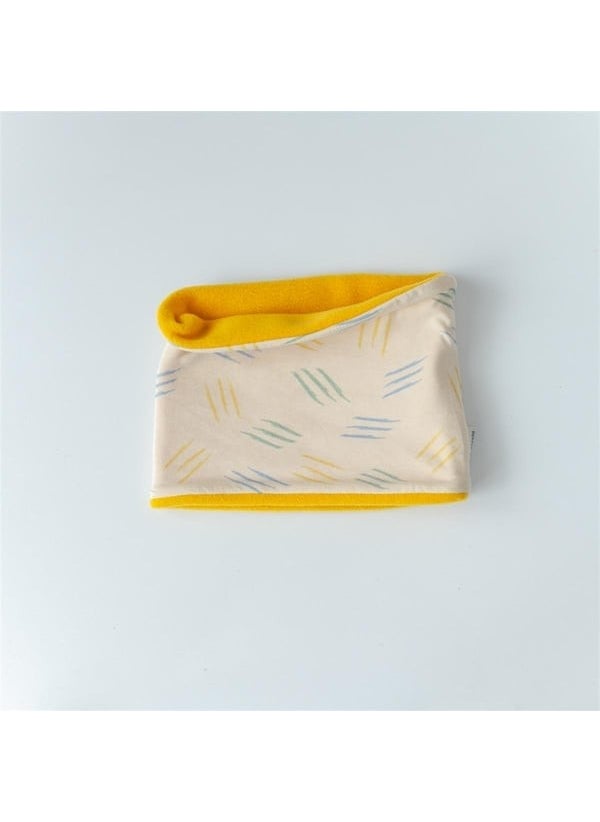 Polar Neck Collar - Striped/Mustard - Suitable for Up to 5 Years Old