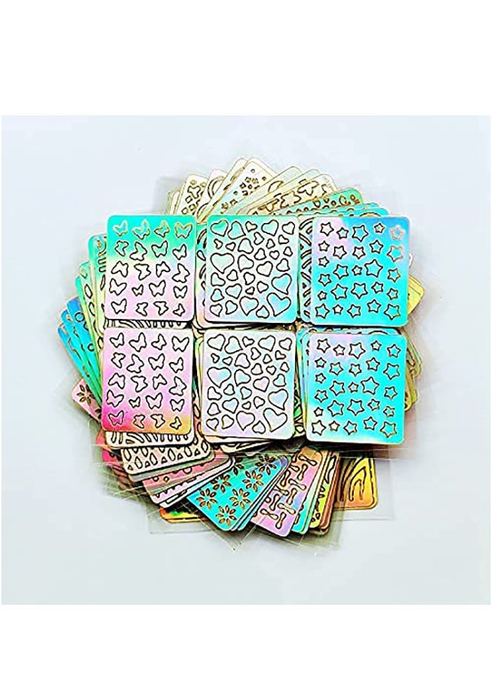 24PCS Nail Art Decals Hollowed-Out Nail Art Decals and 3D Nail Art Decals Hollow Nail Paste Stickers Nail Vinyls Stencils Nails Sticke for Nail Art Design