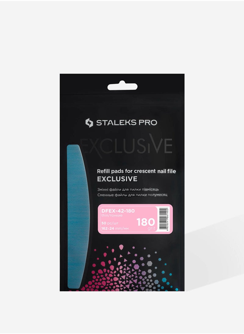 Disposable files for crescent nail file - EXCLUSIVE 42 | 180 grit (50 pcs)