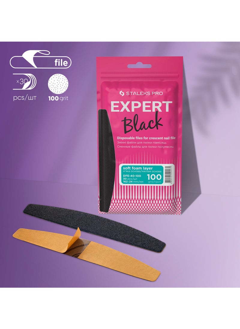 Refill pads for crescent nail file soft based - EXPERT 40 | 100 grit