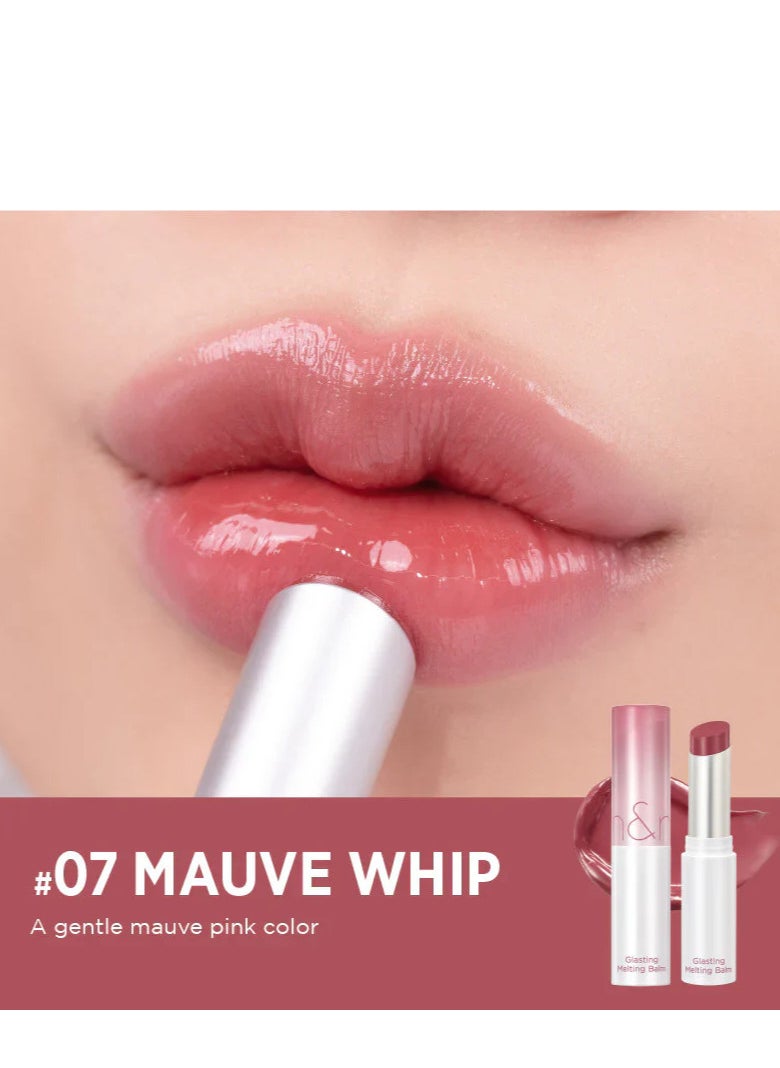 Glasting Melting Balm 3.5g, 07 MAUVE WHIP, Glossy, Plumping Lips, Moisture, Translucent,