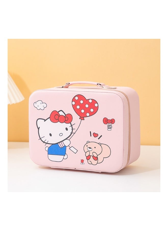 Cute Cartoon Kuromi Makeup Bag Large Capacity Portable Sanrio Makeup Bag