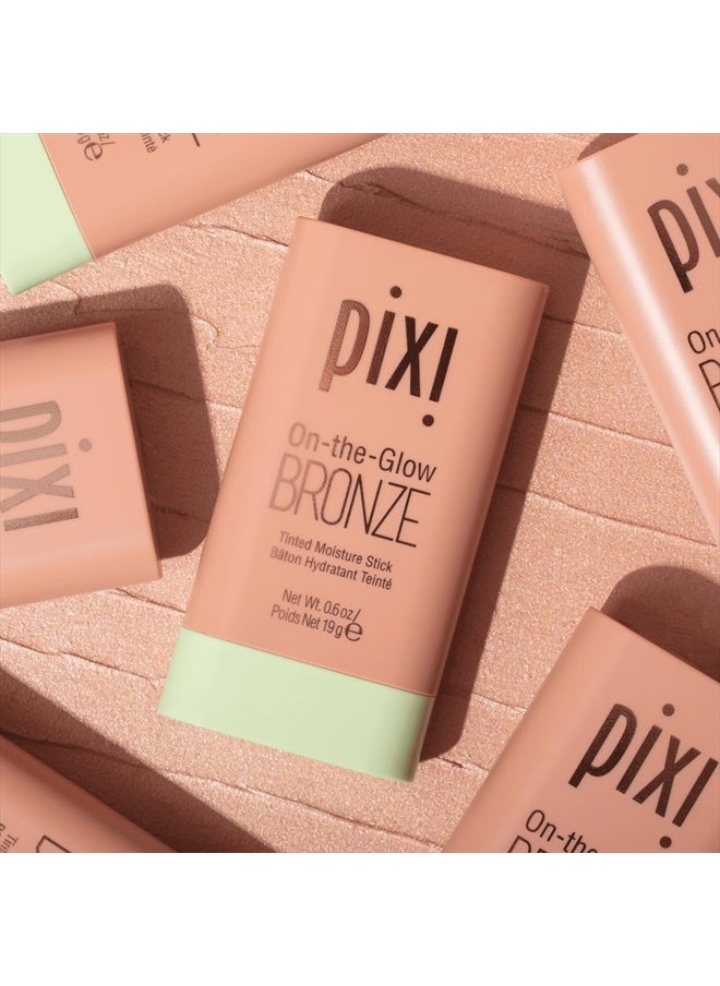 On-the-Glow Bronze - SoftGlow, Hydrating Tinted Moisture Bronzer Stick with Ginseng, Aloe Vera & Fruit Extracts, For Cheeks & Lips, 19g / 0.6oz, Paraben-Free
