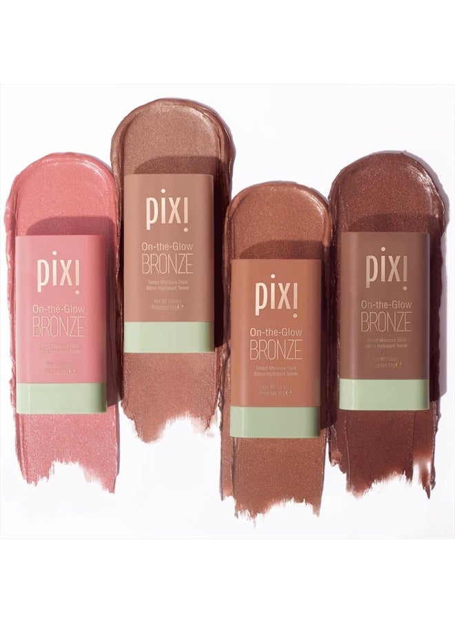 On-the-Glow Bronze - SoftGlow, Hydrating Tinted Moisture Bronzer Stick with Ginseng, Aloe Vera & Fruit Extracts, For Cheeks & Lips, 19g / 0.6oz, Paraben-Free