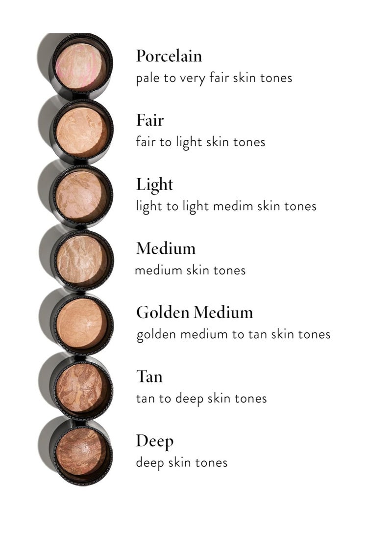 NEW YORK Award Winning Baked Balance n Brighten To Go Travel Size Color Correcting Powder Foundation Porcelain Buildable Light to Medium Coverage Demi Matte Natural