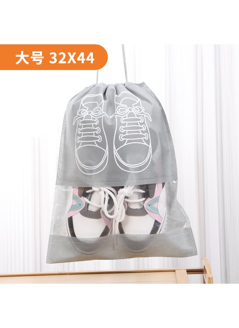 Thickened Non-Woven Shoe Bag with Drawstring 50 large sizes can accommodate sizes 44 [drawstring drawstring]