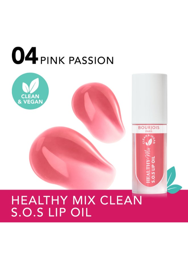 Healthy Mix Clean S.O.S Lip Oil - 04 - Pink Passion, 4.5ml