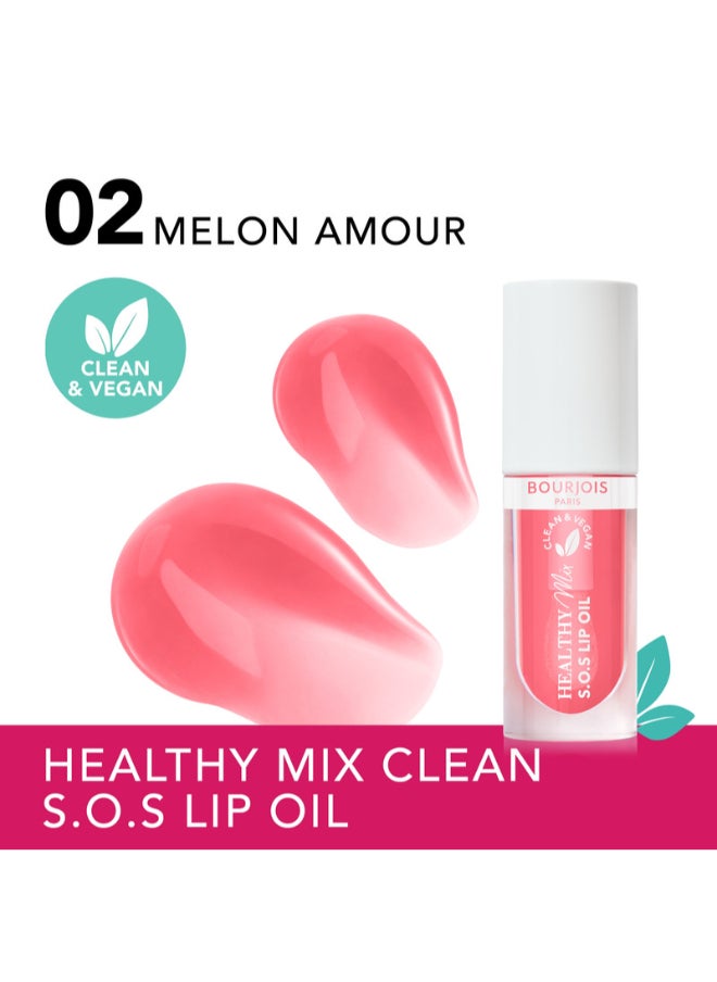 Healthy Mix Clean S.O.S Lip Oil - 02 - Melon Amour, 4.5ml