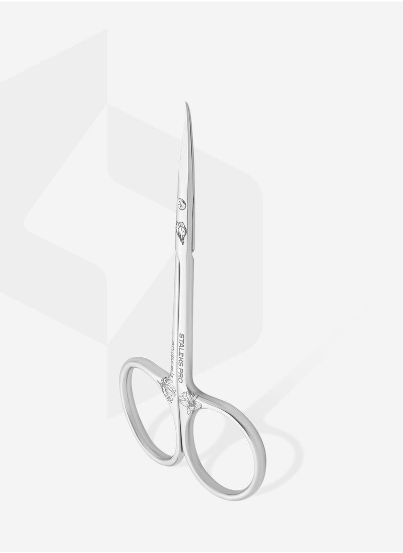 Professional Cuticle Scissors with Hook - EXCLUSIVE 21 | TYPE 1 (magnolia)