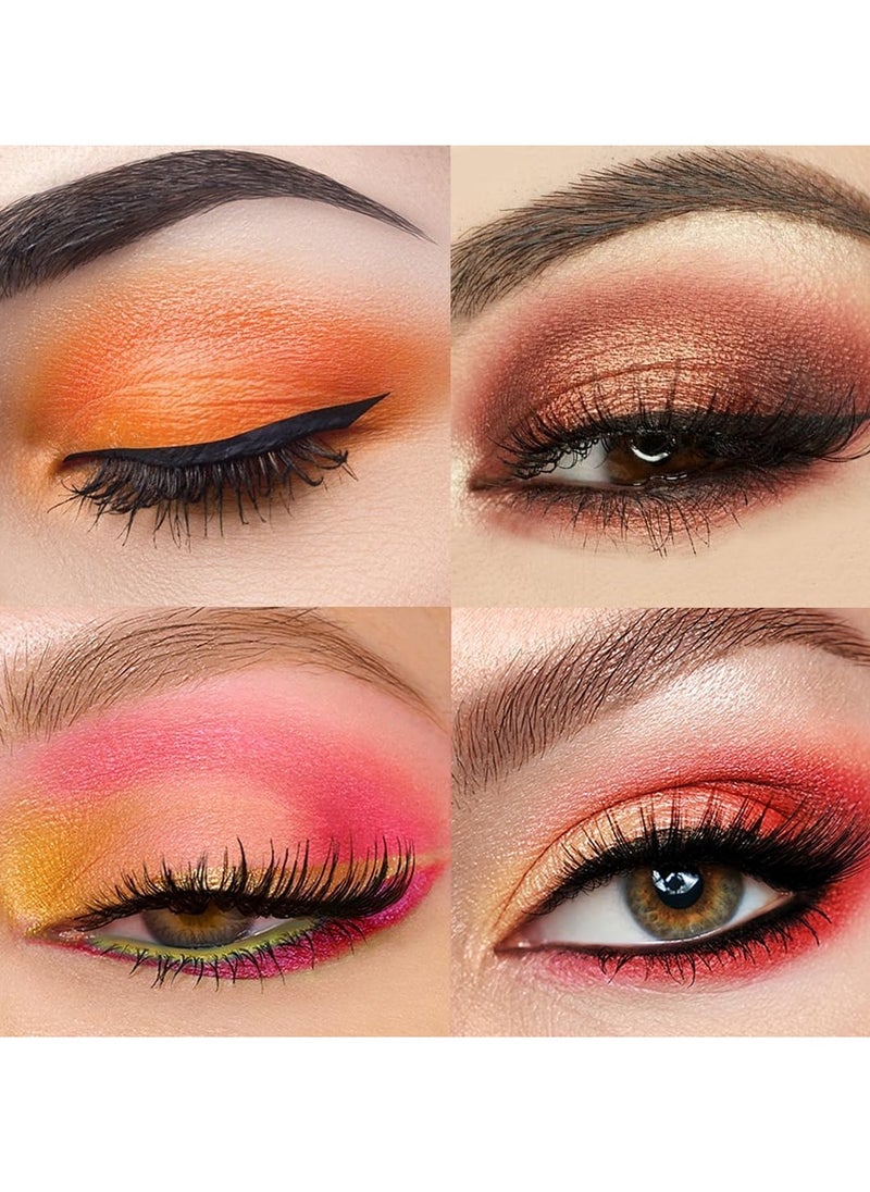 Peach Please Eyeshadow Palette Makeup Metallic Shimmer Matte Eye Shadow Pallets for Women Peach Pink Brown Smoky Eye Make up Long Lasting Talc Free