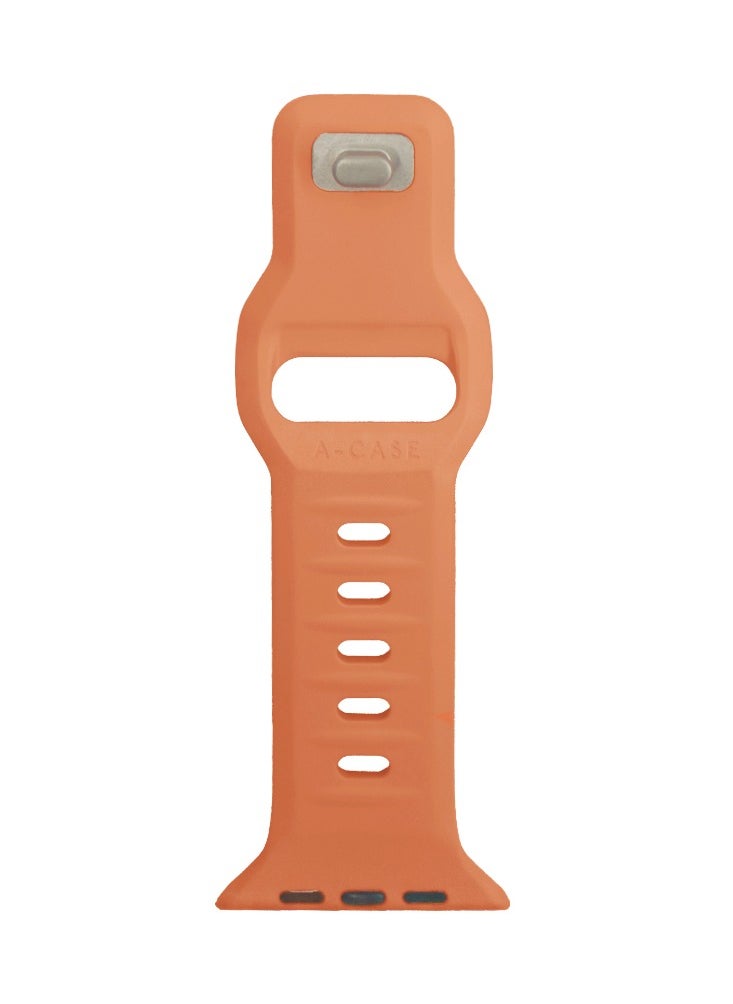 A-Case Series Amasra Compatible with Apple watch series 42/44/45/49mm Silicone Band Patented bidirectional connectors Strong magnetic attachment for easy length adjustment and secure fit Soft UV treated FKM SILICONE for lasting smooth finish Waterproof and washable - Pink