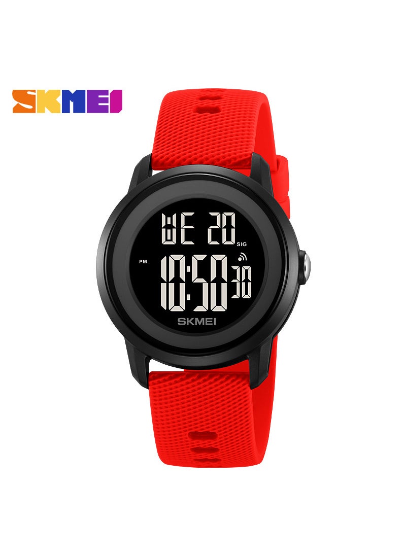 SKEMI Unisex Sporty Multifunction Waterproof Watch Red