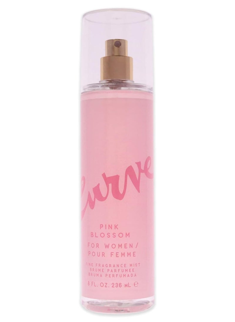 Curve Women's Perfume Fragrance Mist, Casual Day or Night Scent, Pink Blossom, 8 Fl Oz