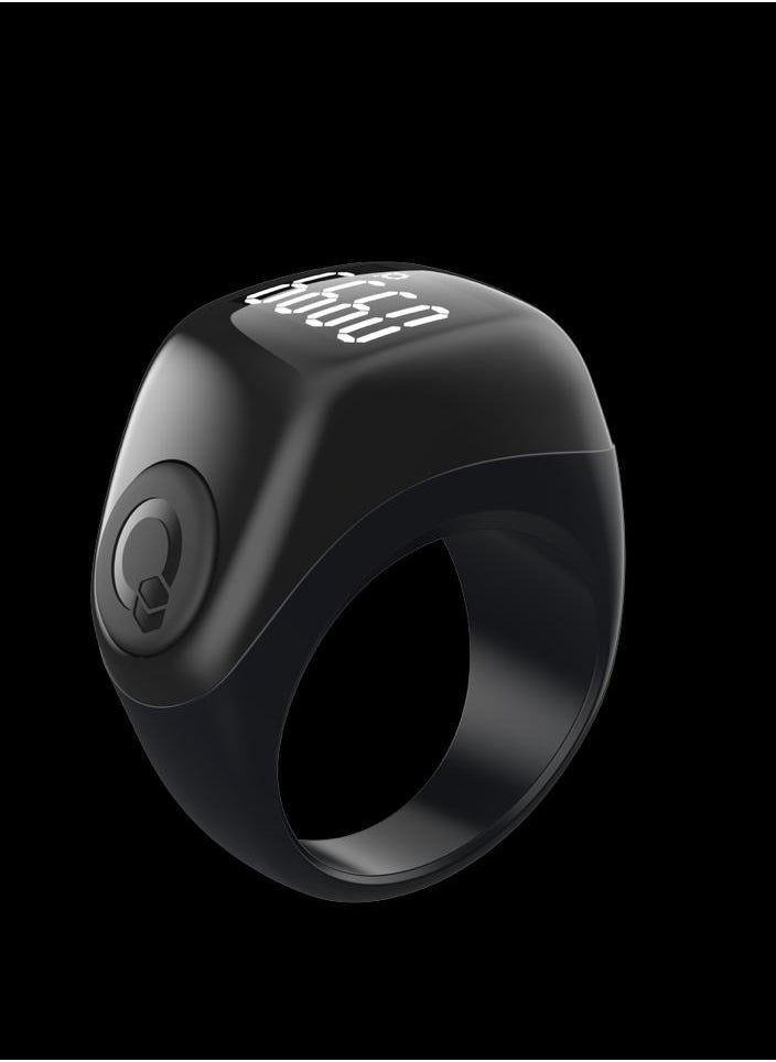 iQIBLA Smart Zikr flex advance Ring Black 3 SIZE COMPATIBLE 22/20/18 22MM